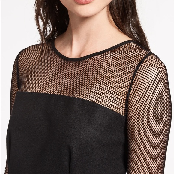 MAX MARA Max Mara Omelia Fishnet Wool Blend Jersey Dress, size 8 - Picture 6 of 9